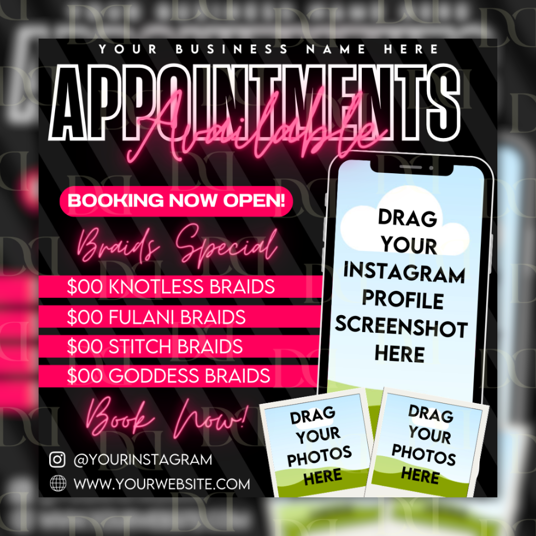 Booking Flyer Template