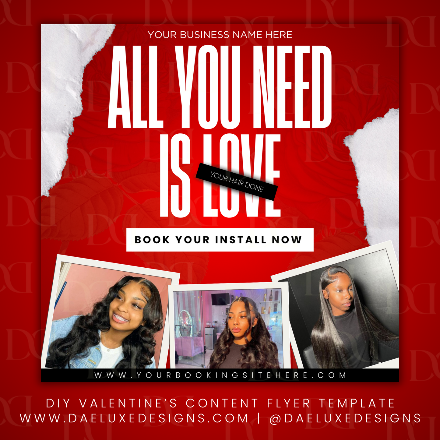 Valentine's Content Flyer Template