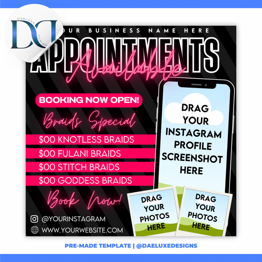 Booking Flyer Template